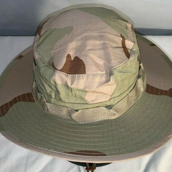 DCU MILITARY VENTED DCU DESERT CAMOUFLAGE SUN WIDE BRIM BOONIE HAT - Picture 4 of 12